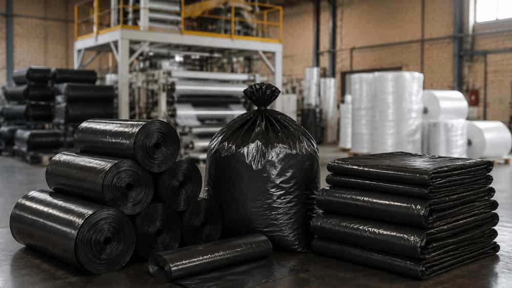 The daily price of roll and bulk garbage bags in Qom